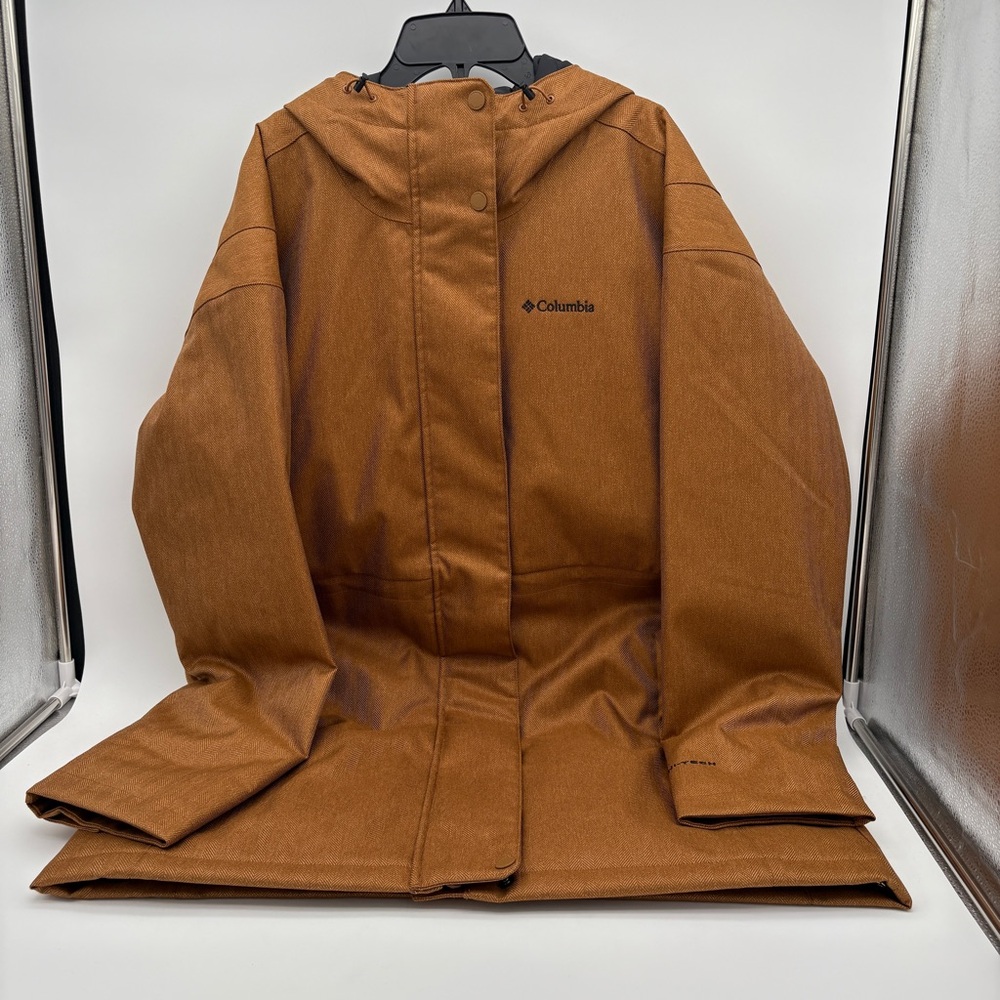 NWT Womens Columbia Size L Raincoat Waterproof Coat Jacket Parka Portland Point - Picture 3 of 13